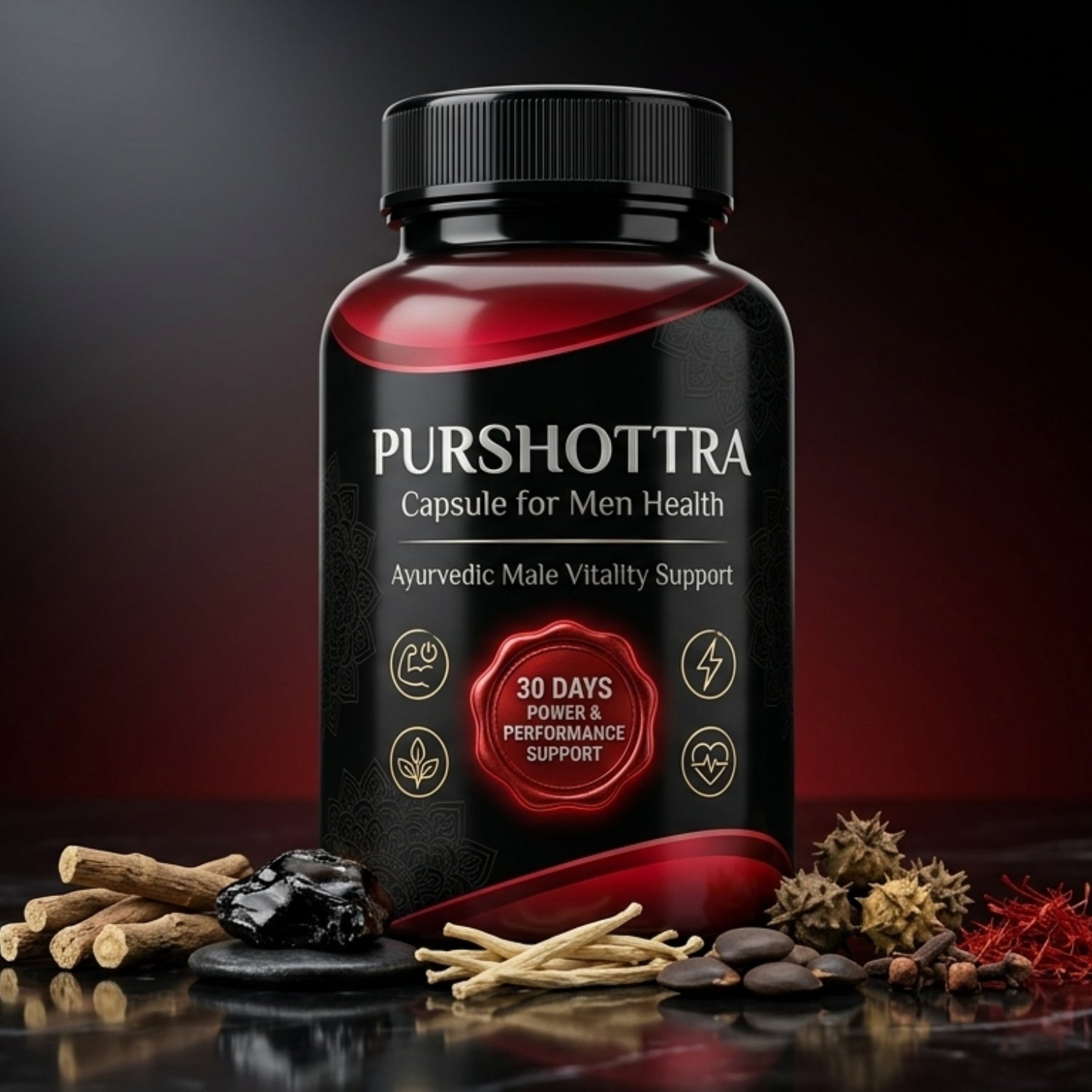 PURSHOTTRA Capsule for Men Health | Boost Stamina & Strength | 60 Capsule